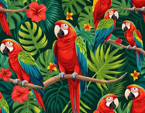 parrot on a branch