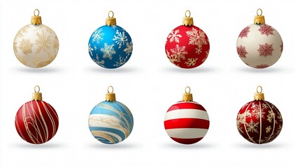 Elegant Christmas Bauble Icon Isolated on Transparent Background