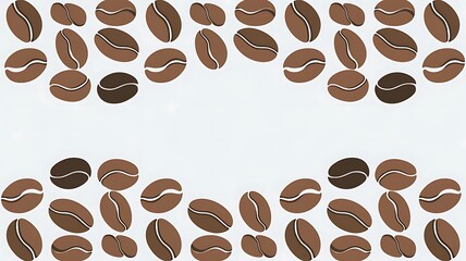 Fototapeta premium Illustration of coffee beans background for your FnB business or sales promotion design background