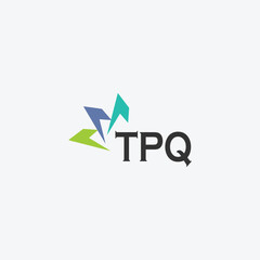 TPQ letter logo design on white background. Creative  modern TPQ letter logo design. Vector design.