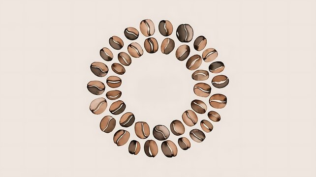 Illustration of coffee beans background for your FnB business or sales promotion design background
