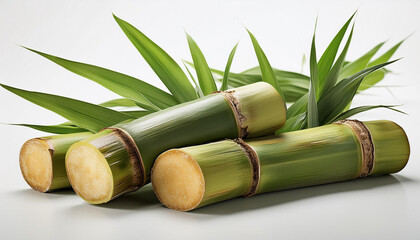Sugar cane isolaed on white background