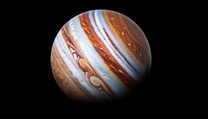 jupiter planet isolated on  background cutout