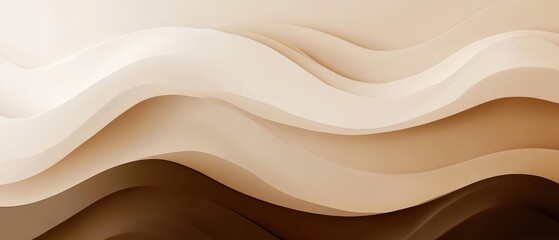 Obraz premium Elegant abstract mocha palette with neutral colors for product mockup