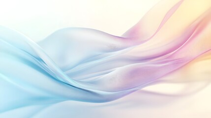 Fototapeta premium Abstract Pastel Waves Flowing Softly Elegant Design