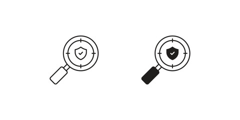 Niche set icon with white background vector stock illustration