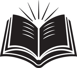 Open Bible with Light Rays.