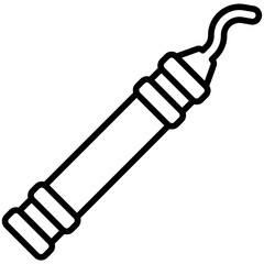 dental excavator Line Icon
