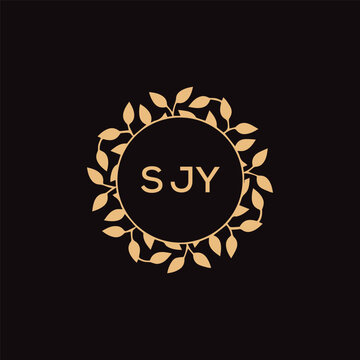 SJY letter logo design .