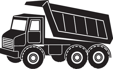 silhouette of articulated haulerr.