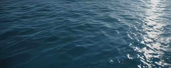 Blue water surface with subtle undulations and ripples, serenity now , natural scenery