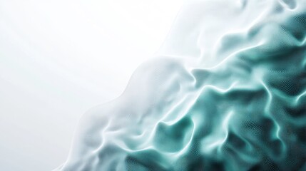 Obraz premium Gradient neuro ICU background with blue-green tones and neural patterns