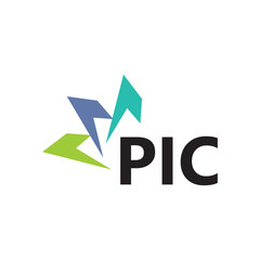 PIC letter logo design on white background. Creative  modern PIC letter logo design. Vector design.