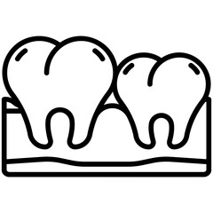 tooth milk Line Icon