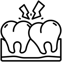 wisdom tooth Line Icon