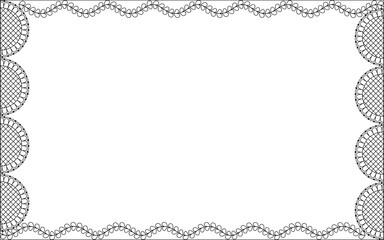 Vector Black and White Boarder designs for Frame and page decoration