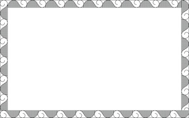 Vector Black and White Boarder designs for Frame and page decoration