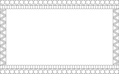 Vector Black and White Boarder designs for Frame and page decoration
