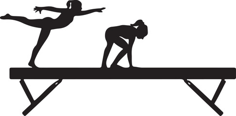 Naklejka premium silhouette of a woman