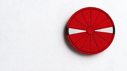 Red Circular Design Element 