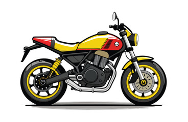 Obraz premium motorcycle isolated on white background