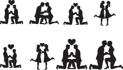 vector silhouettes of people