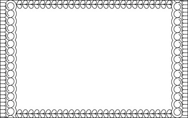 Vector Black and White Boarder designs for Frame and page decoration