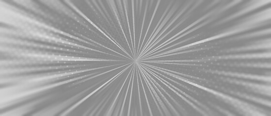 Vintage pop art grey background. Banner illustration