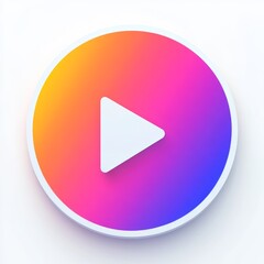 Vibrant Play Button Design