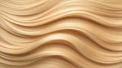 Golden Blonde Waves: Texture-rich Macro Shot of Voluminous Hair with Subtle Highlights in Photorealistic Detail