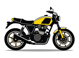 Fototapeta premium motorcycle isolated on white background