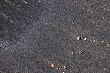 Black volcanic sand of Fuerteventura