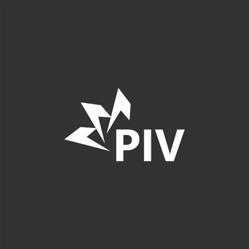 PIV letter logo design on white background. Creative  modern PIV letter logo design. Vector design.