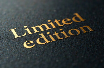 "Limited edition" inscription. For use in graphic design.