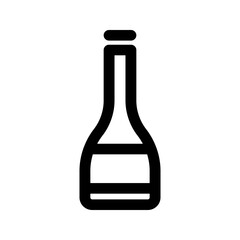 Bottle wine icon, beverage, drink, vector illustration