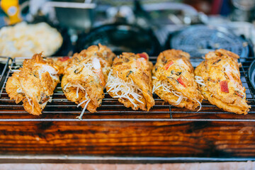 The delicious taste of Thai dessert, paired with its sweet flavors and colorful, artistic presentations, reflects the enchanting charm of Asia’s local culinary traditions.