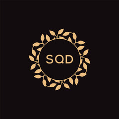 SQD  letter logo design .