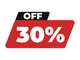 30% off frame with red background on white background
Icon of discounts, promotions, sales