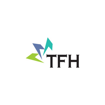 TFH letter logo design on white background. Creative  modern TFH letter logo design. Vector design.
