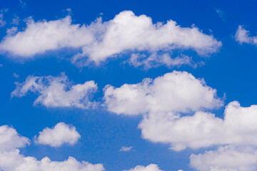 Obraz premium The sky is clear blue with some clouds.