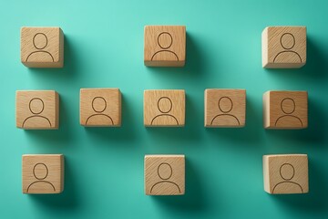 Obraz premium Teamwork People Network Concept