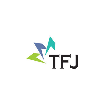TFJ letter logo design on white background. Creative  modern TFJ letter logo design. Vector design.