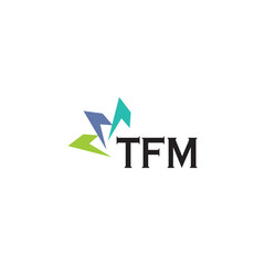TFM letter logo design on white background. Creative  modern TFM letter logo design. Vector design.