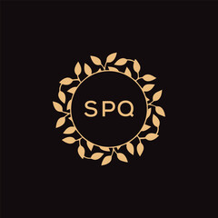 SPQ letter logo design .