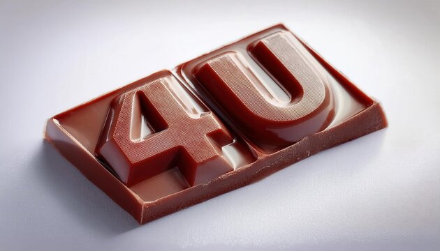 Delicious Chocolate Bar Featuring Unique 4U Design