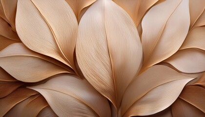 nature abstract of flower petals beige  leaves with natural texture as natural background or...