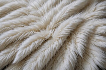 Fototapeta premium white artificial fur texture