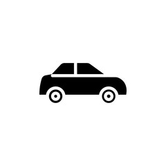 Car icon Flat vector set outline