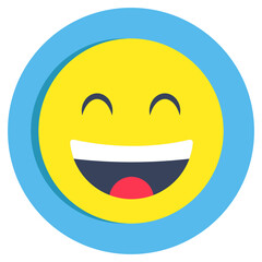 A beautiful design icon of happy face