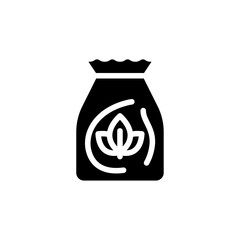 Fertilizer icon Flat vector set outline